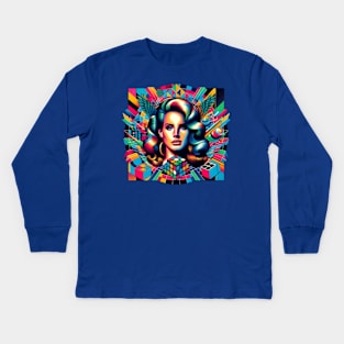 Lana Del Rey - Hey, Remember The 80's Kids Long Sleeve T-Shirt